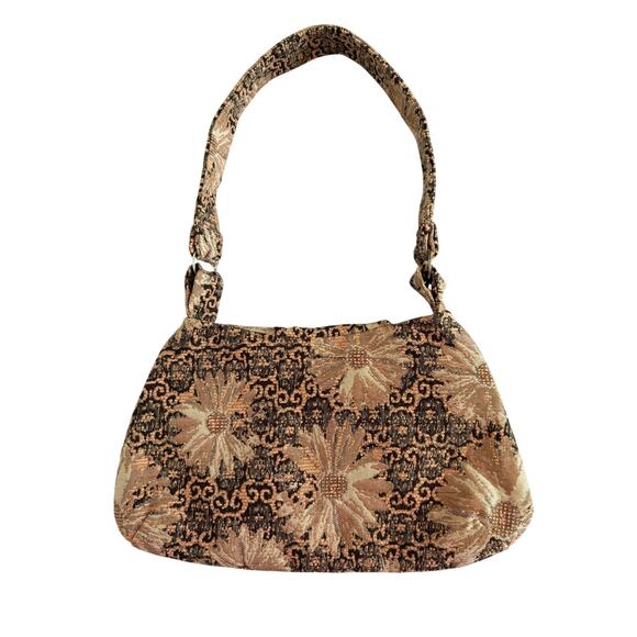 Dana Herbert New Handcrafted Cottagecore Floral Tapestry Shoulder Bag Boho Chic - Picture 2 of 13